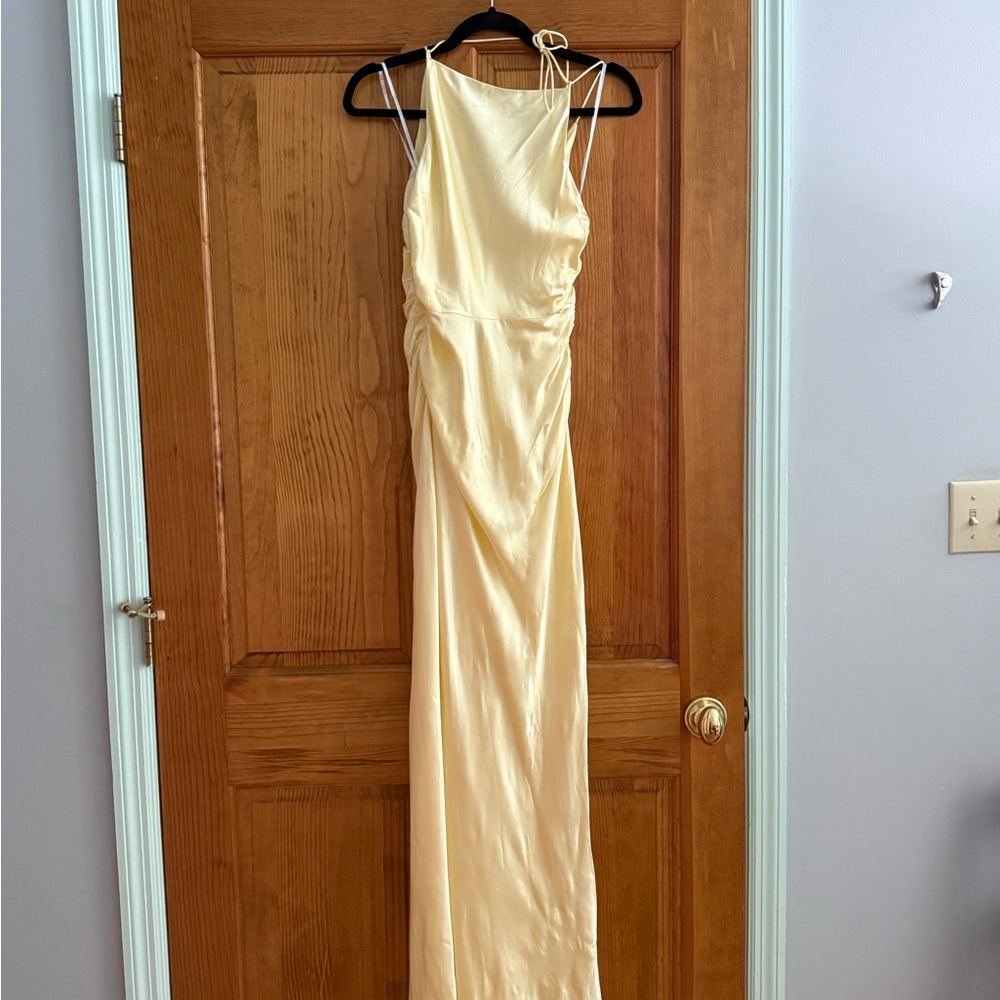 Shona Joy Light Yellow Maxi Dress